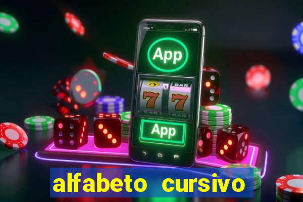 alfabeto cursivo pontilhado para imprimir pdf